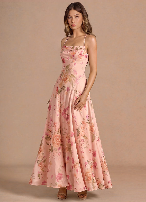 Elvira Abstract Bouquet Floral Maxi Dress image1