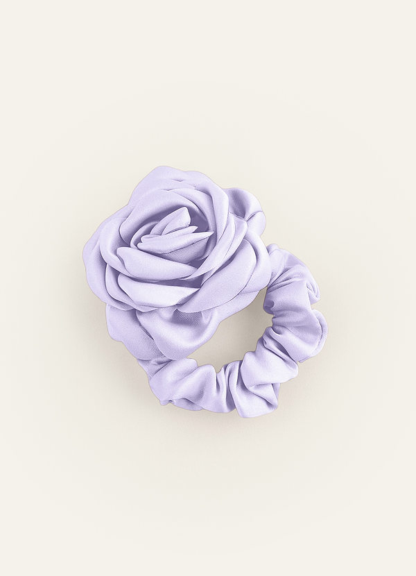 front Chouchou rose satiné mat de couleur assortie