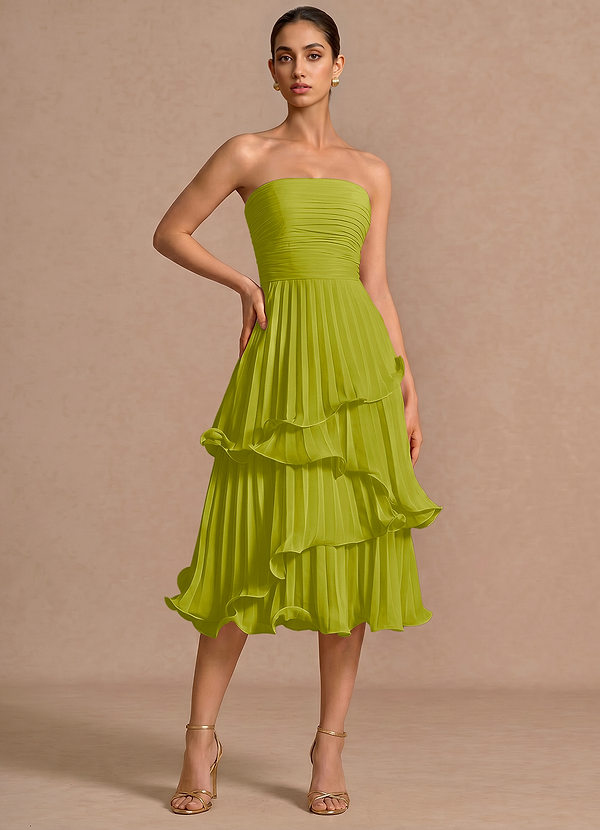 Abito Midi Verde Limone Hartley image1