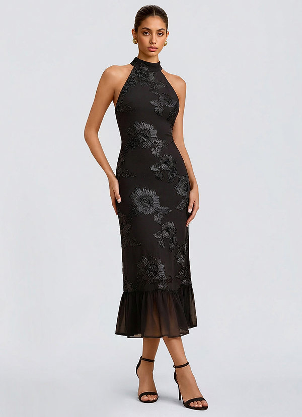 Ivanna Black Midi Dress image1