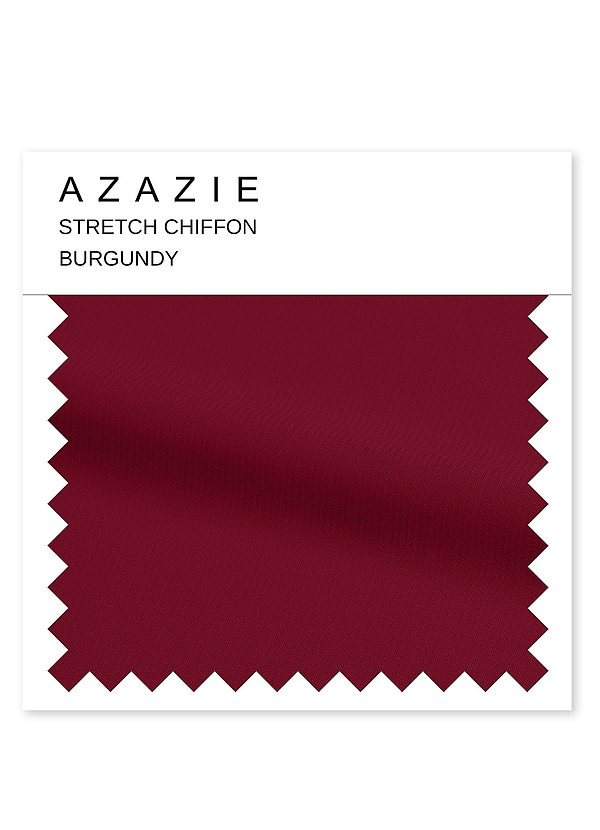 front Azazie Burgundy Stretch Chiffon Swatch