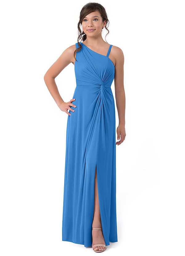 Blue Jay Azazie Brooke Junior Bridesmaid Dresses | Azazie