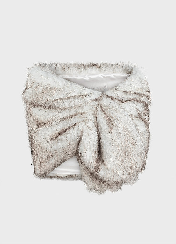 front Gradient Faux Fur Wraps