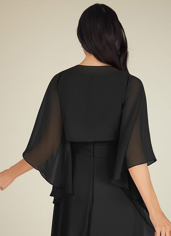 back Azazie Deborah Chiffon Wrap