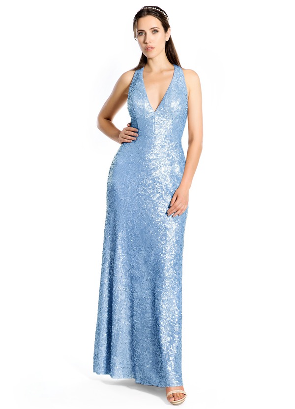 Azazie Masie Bridesmaid Dress - Slate Blue | Azazie