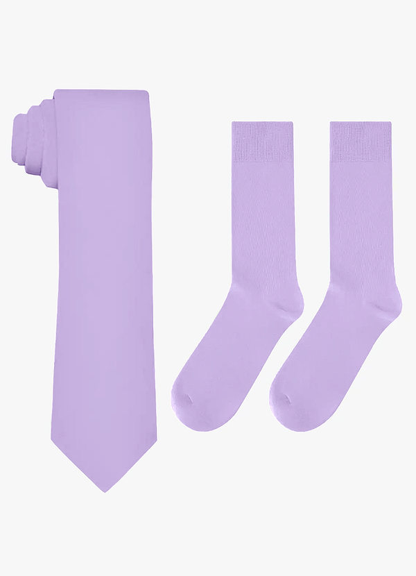 front Matching Skinny Tie & Socks Set