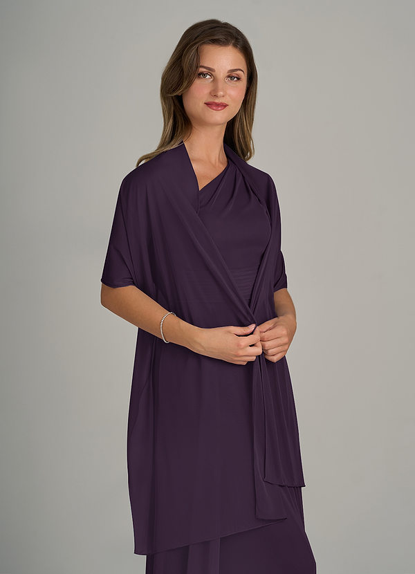 front Azazie Matching Color Ireland Mesh Shawl