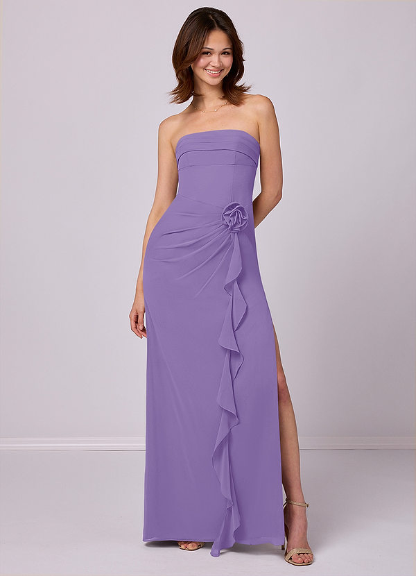 Barbie ♥ Azazie Bridesmaid Dresses Tahiti Sheath Strapless Chiffon Convertible Dress image1