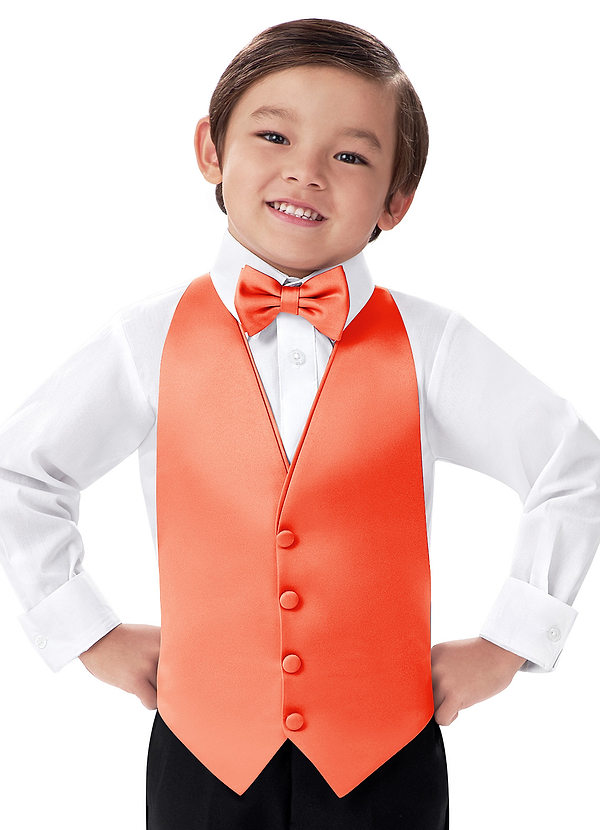 front Boy's Matte Satin Vest