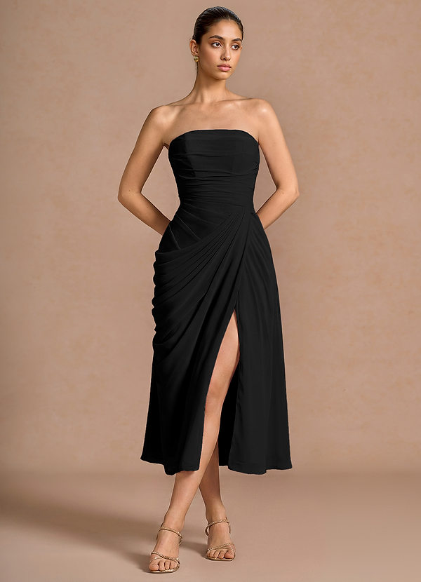 Robe Midi Noir Kaavia image1