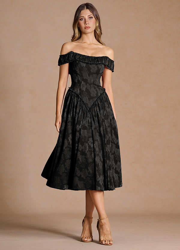Vestido Negro Midi Nylah image1