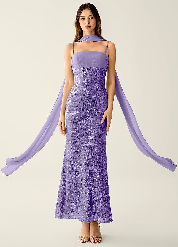 Celestina Lilac Sequins Corset Mermaid Prom Dress image1