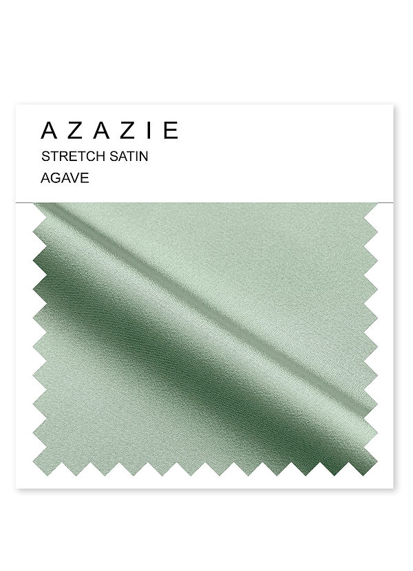 front Azazie Agave Stretch Satin Swatch