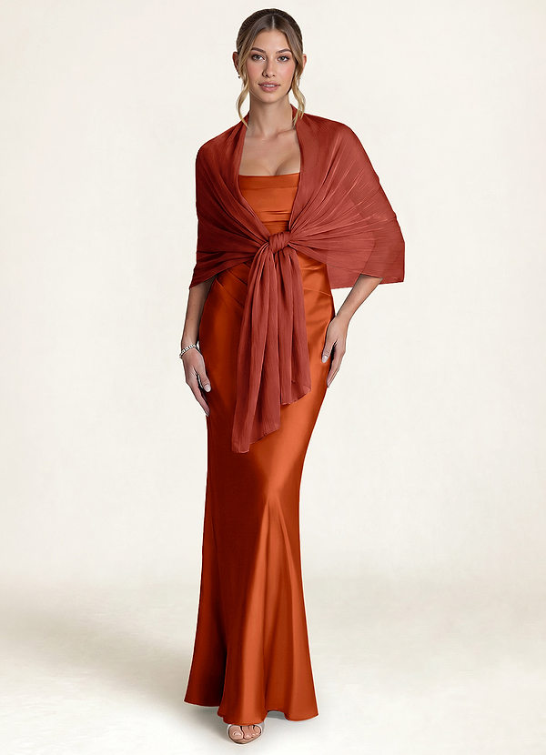 front Azazie Chiffon glinsterende cover-up sjaal