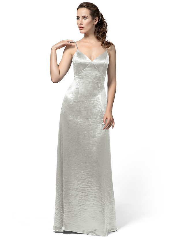Azazie Darla Bridesmaid Dress Silver Azazie