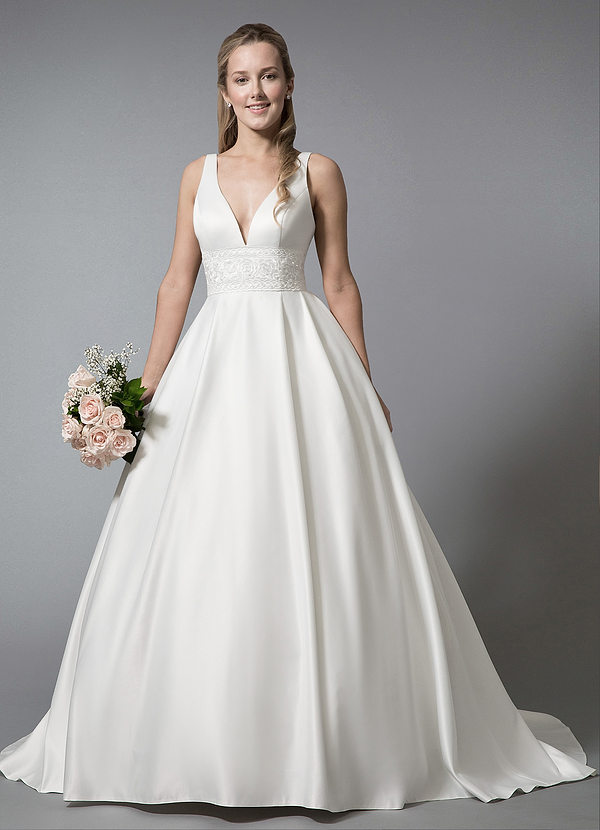 wedding gown white colour