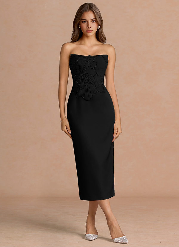 Robe Midi Noir Leina image1