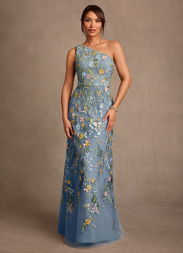 Azazie Bertie Mother of the Brides Dresses Twilight A-Line Lace Dress image1