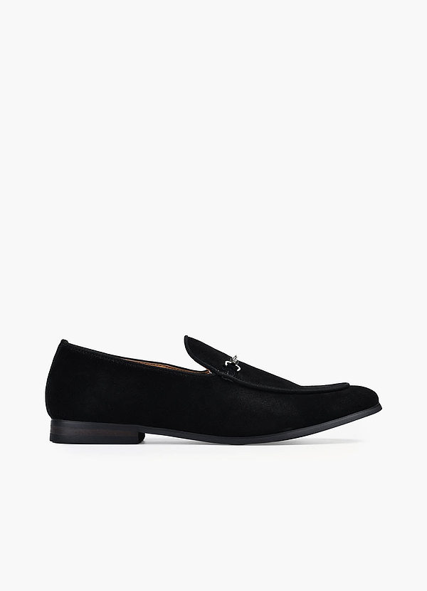 Herren-Loafer aus Wildleder mit Horsebit front