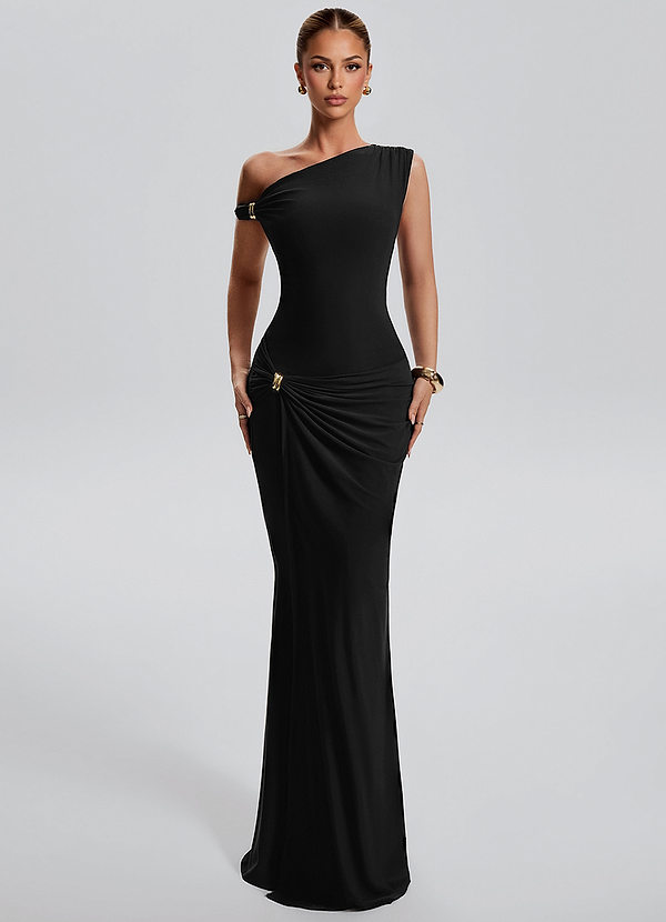 Kiora Black Maxi Dress image1