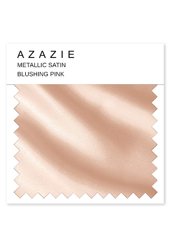 front Azazie Zartrosa Metallic Satin Swatch