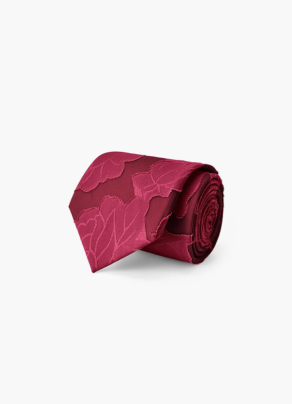 front Floral Burnout Modern Tie