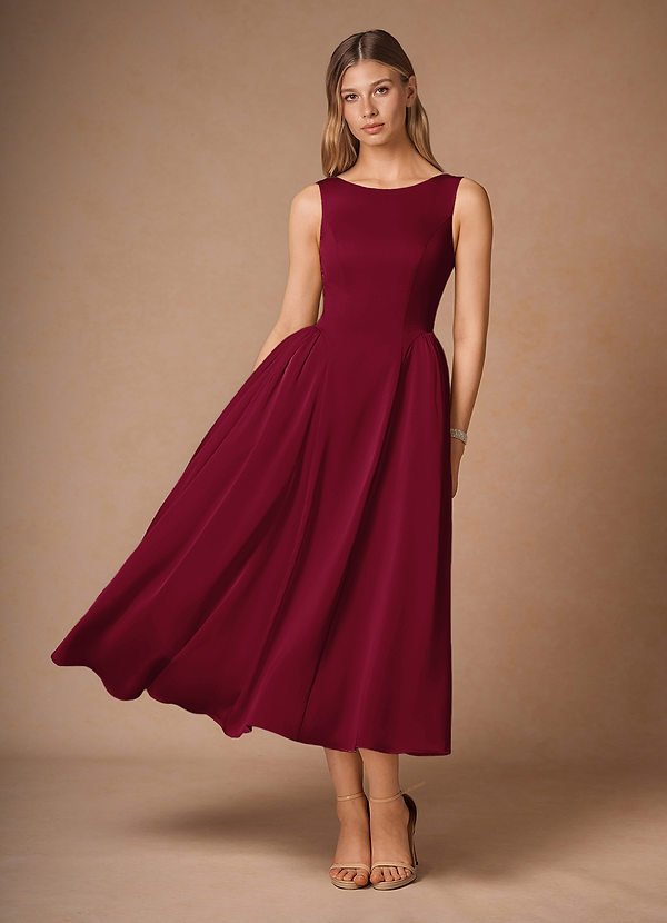 Casey Merlot Midi Dress image1