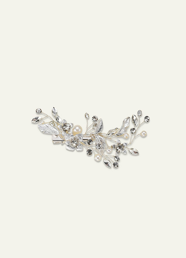 front Pearl Floral Hair Clip