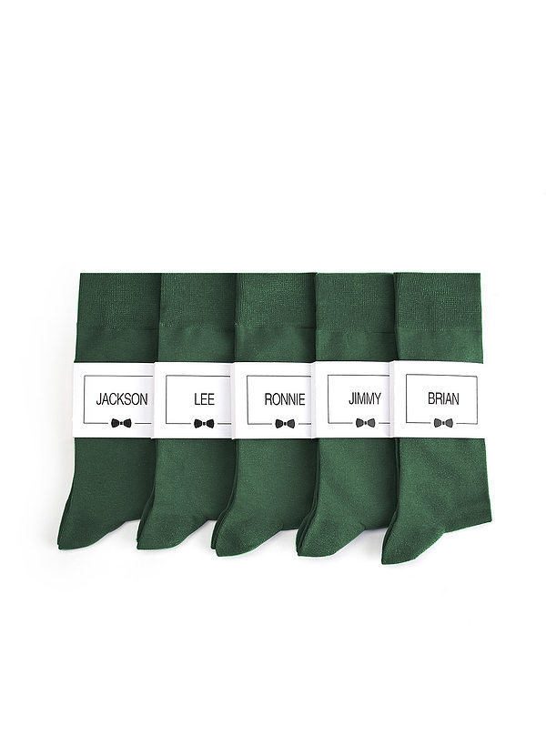 front Men's Dress Socks with Custom Label