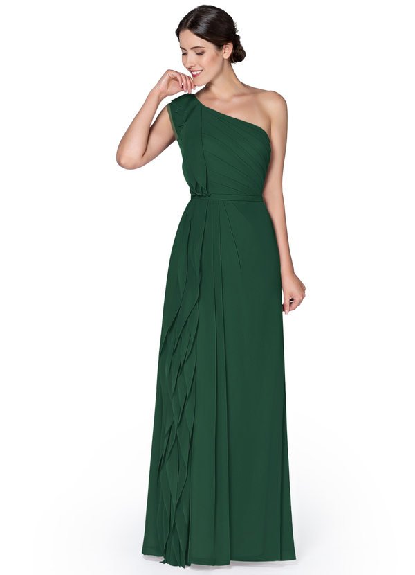 Azazie Sharon Bridesmaid Dress - Dark Green | Azazie