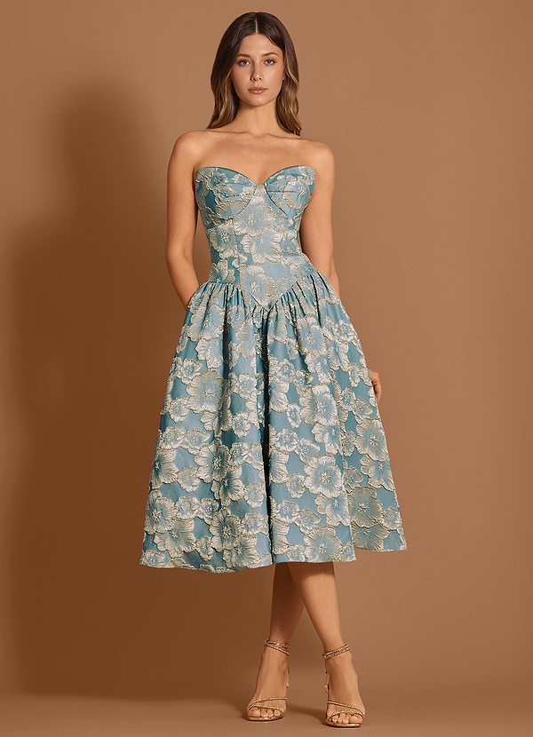 Abito Midi Lago Blu Claire image1