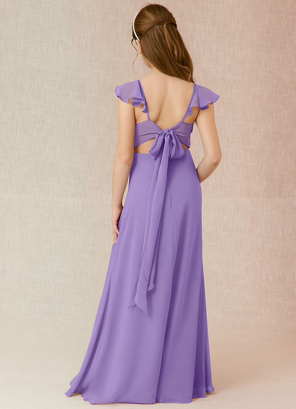 Azazie Everett Junior Tahiti A-Line Chiffon Dress image1
