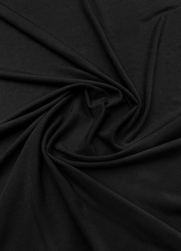 front Tissu en maille Azazie Luxe au mètre Noir
