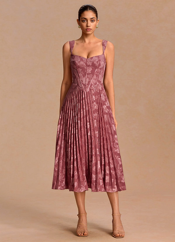 Ottilie Vintage Rose Midi Dress image1