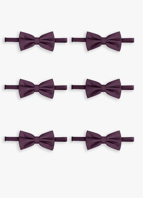 front Nœud papillon extensible en satin ajustable – Ensemble de 6 pièces