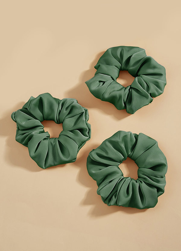 front Bridesmaid Stretch Satin Scrunchies