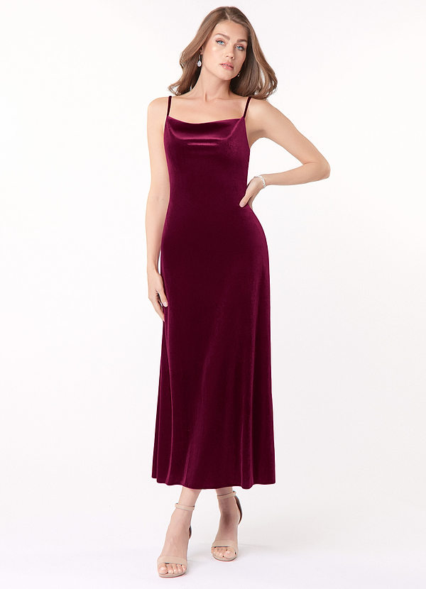 Azazie Lexi Velvet Dress At-home Try On Dresses  image1