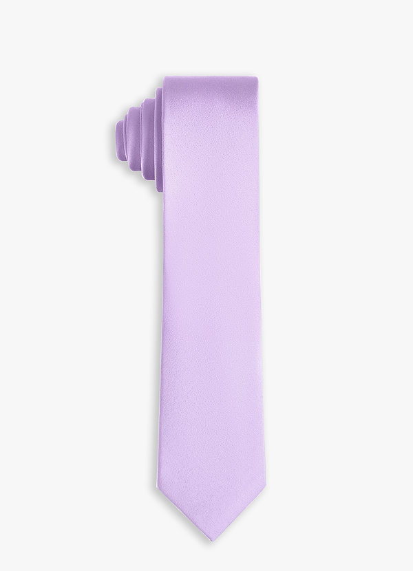 front Corbata fina de satén elástico