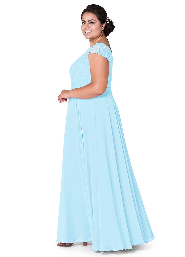  Azazie Cheryl Bridesmaid Dress  Sky Blue Azazie 