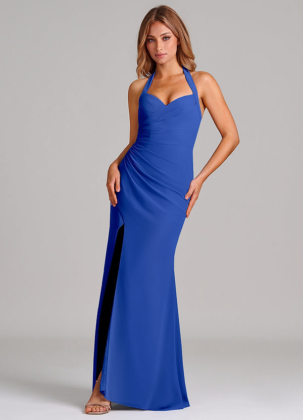 Azazie Emeria Suknie dla druhen Syrena Dekolt w kształcie serca Szyfon Do ziemi Sukienka image1