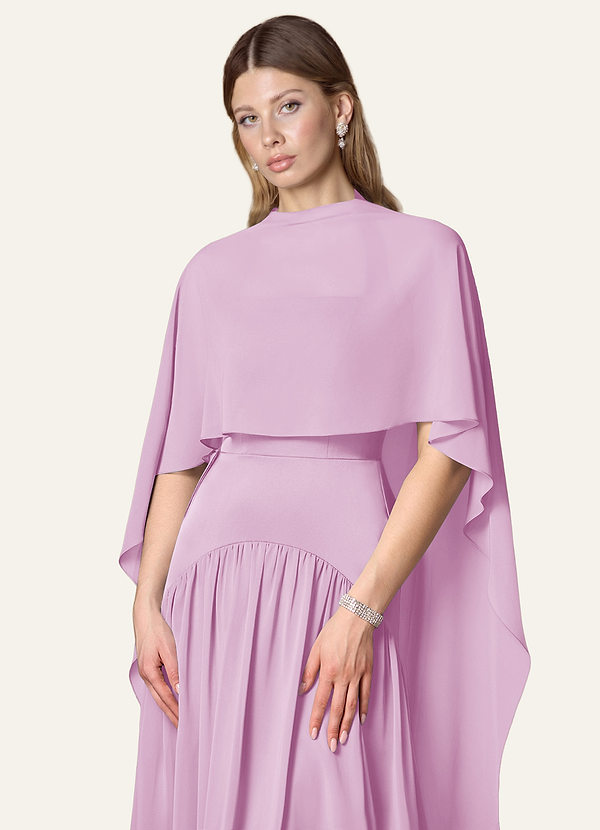 front Azazie Matching Color Chiffon Multiway Cape