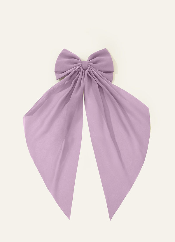 front Matching Color Chiffon Bow Hair Clip