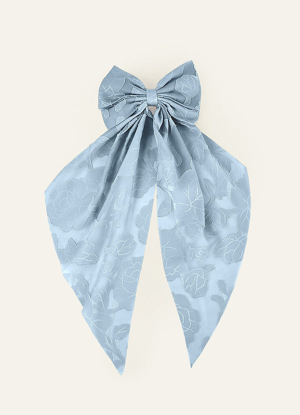 front Spinka do włosów z kokardką w pasującym kolorze z motywem kwiatowym