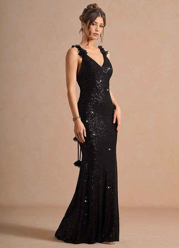 Elorae Black Maxi Dress image1