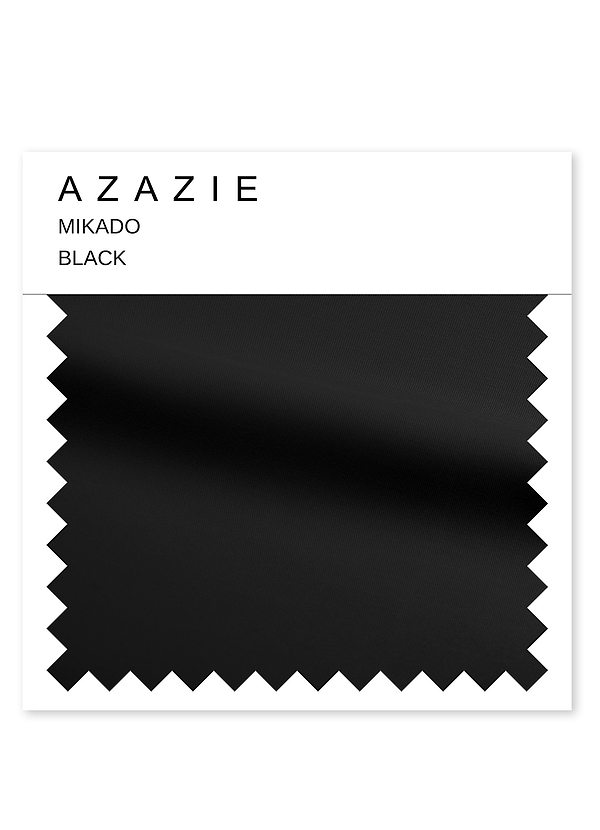 front Azazie Black Mikado Swatch