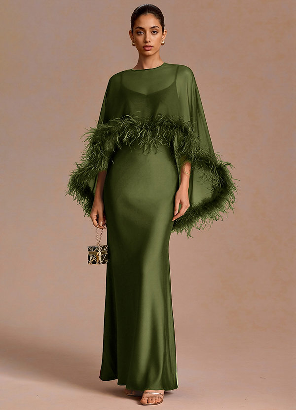 Greta Oliivi Maxi mekko image1