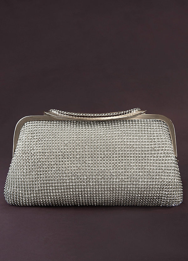 Gorgeous Silver Rhinestone Clutch Bags Bags | Azazie