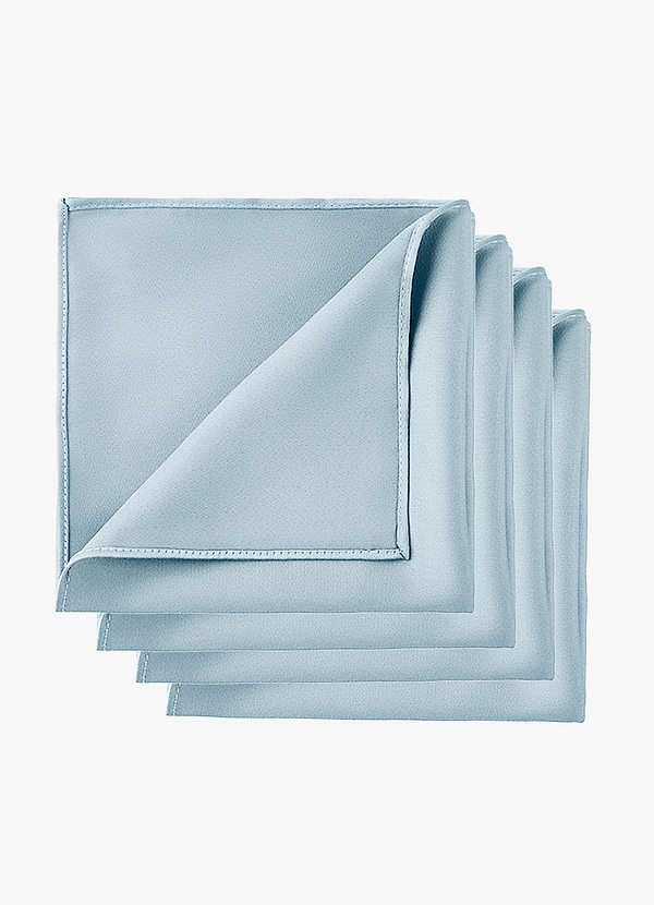 front Set di fazzoletti da taschino coordinati in raso elasticizzato per lo sposo - 4 pezzi