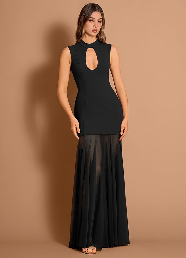 Vestido Negro Largo Cressida image1