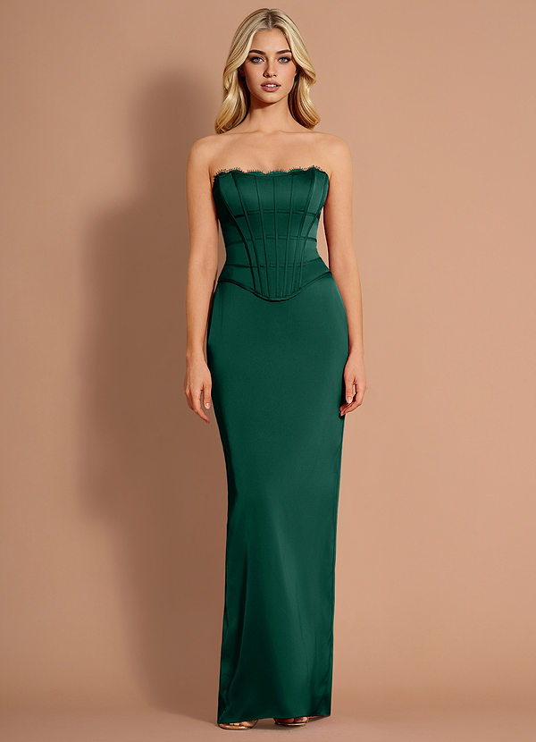Roswyn Emerald Green Two-piece Dress image1